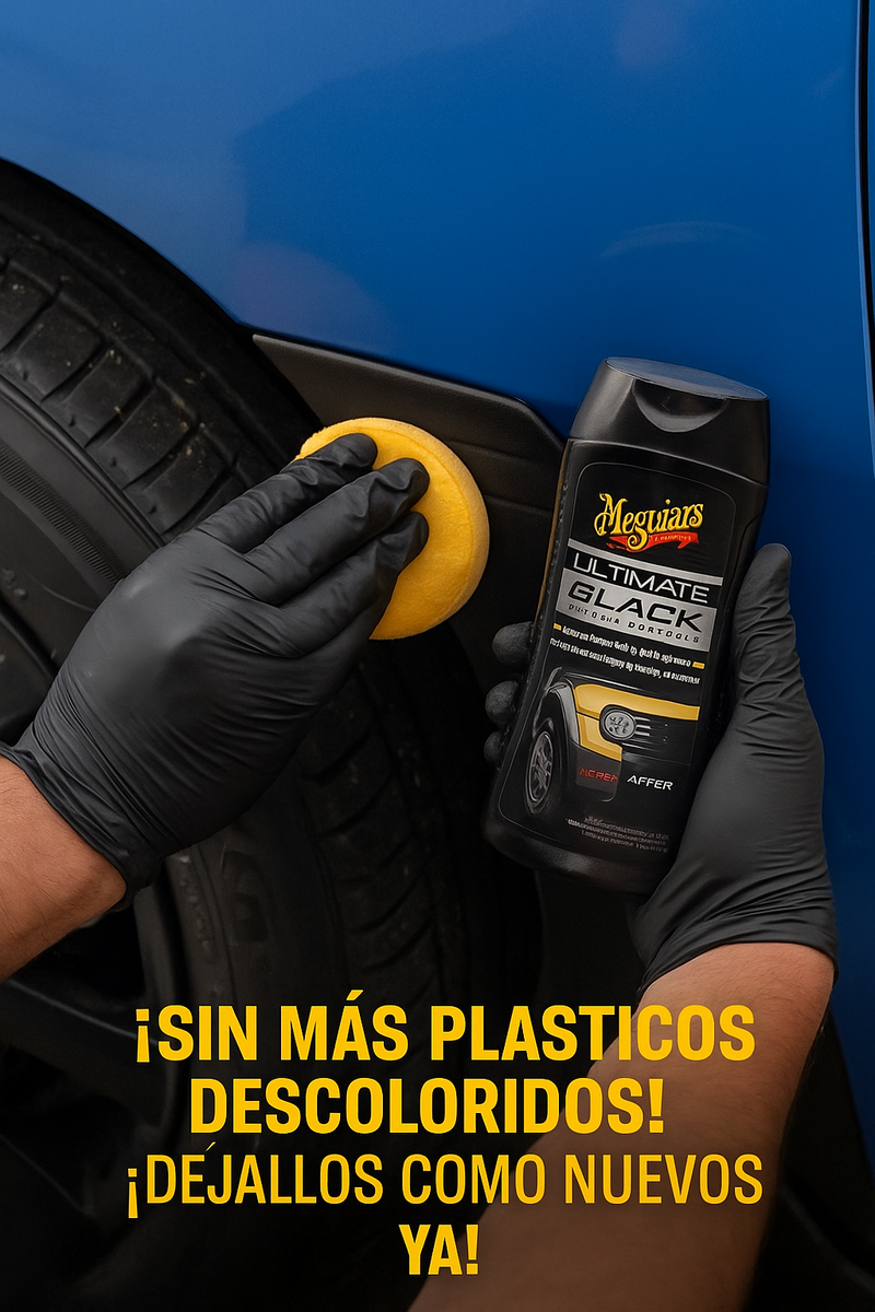 🔥 Restaurador de Plásticos Meguiar's Ultimate Black – ¡Revive el Negro Intenso! 🖤✨